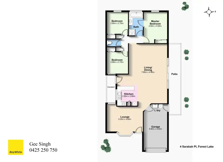 Floorplan of Homely house listing, 4 Sarabah Place, Forest Lake QLD 4078