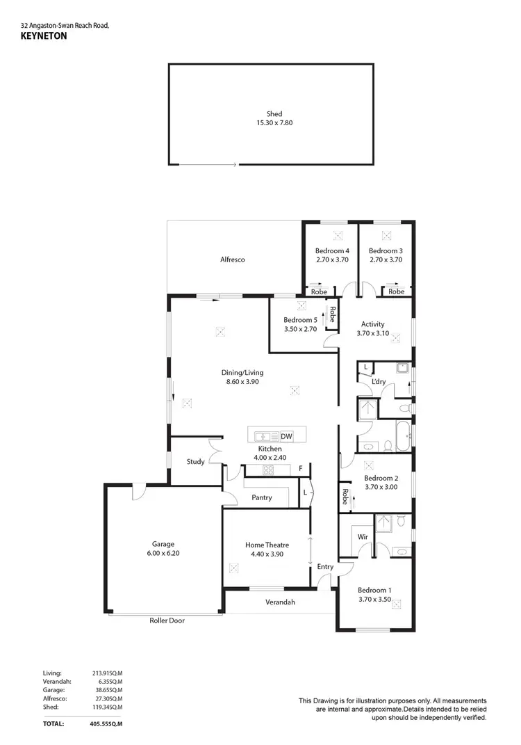 Floorplan of Homely house listing, 32 Angaston-swan Reach Road, Keyneton SA 5353