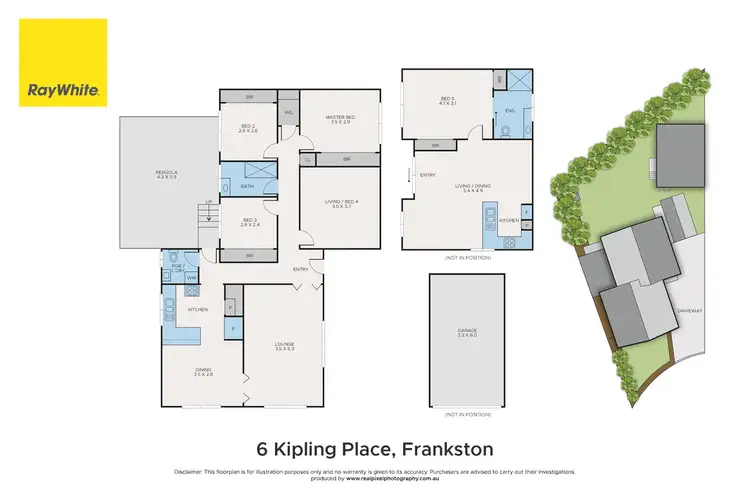 Floorplan of Homely house listing, 6 Kipling Place, Frankston VIC 3199