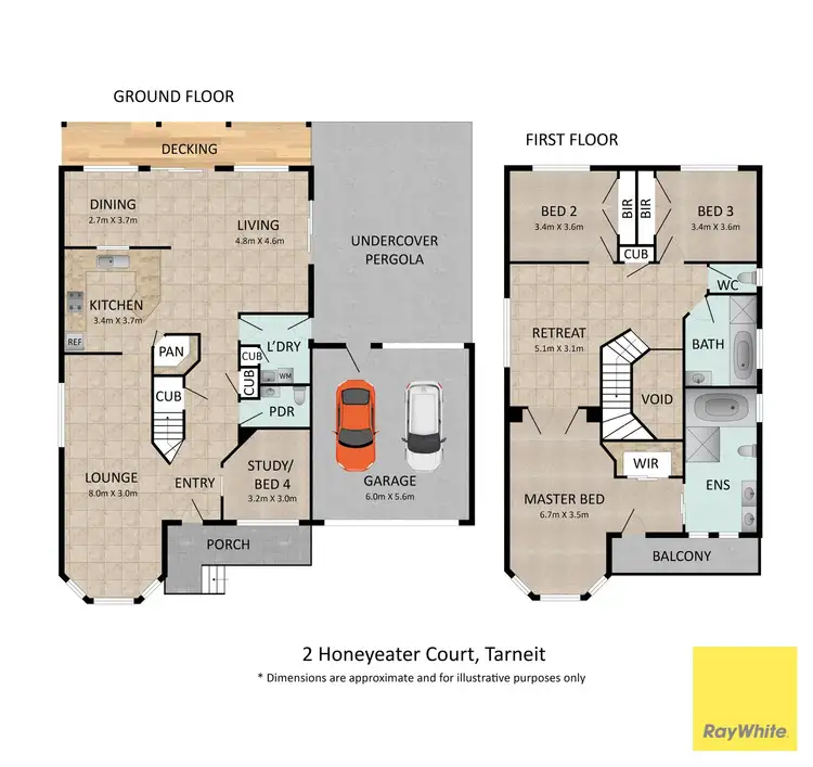 Floorplan of Homely house listing, 2 Honeyeater Court, Tarneit VIC 3029