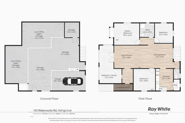 Floorplan of Homely house listing, 193 WATERWORKS Road, Ashgrove QLD 4060