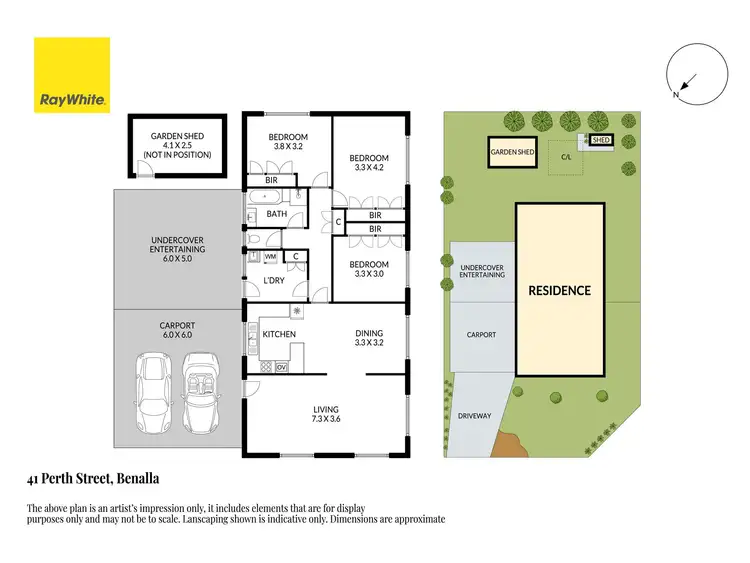 Floorplan of Homely house listing, 41 Perth Street, Benalla VIC 3672