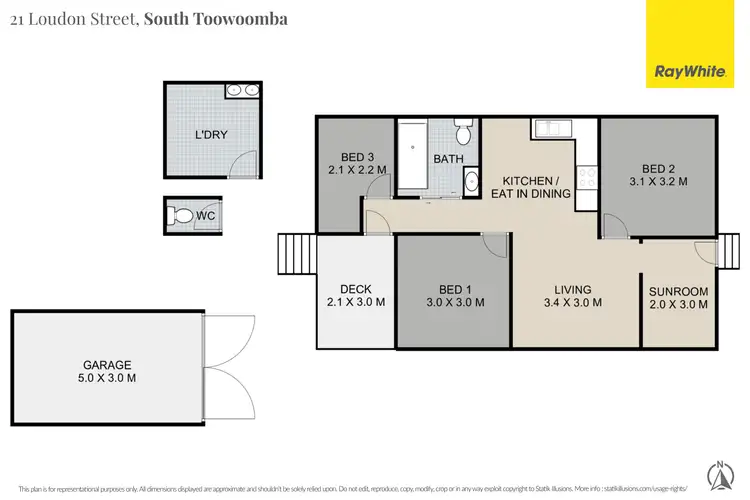 Floorplan of Homely house listing, 21 Loudon Street, South Toowoomba QLD 4350