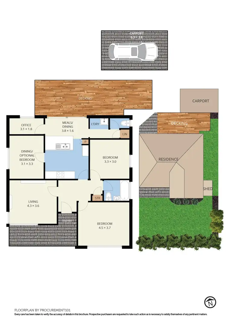 Floorplan of Homely unit listing, 1/147 Highbury Road, Burwood VIC 3125