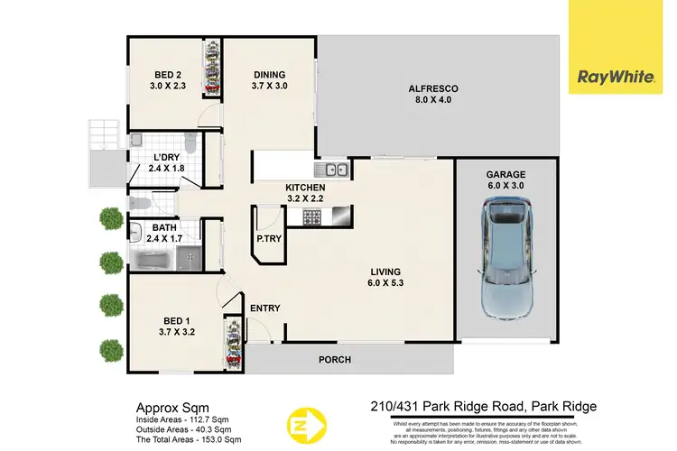 Floorplan of Homely retirement listing, 210/431-445 Park Ridge Road, Park Ridge QLD 4125