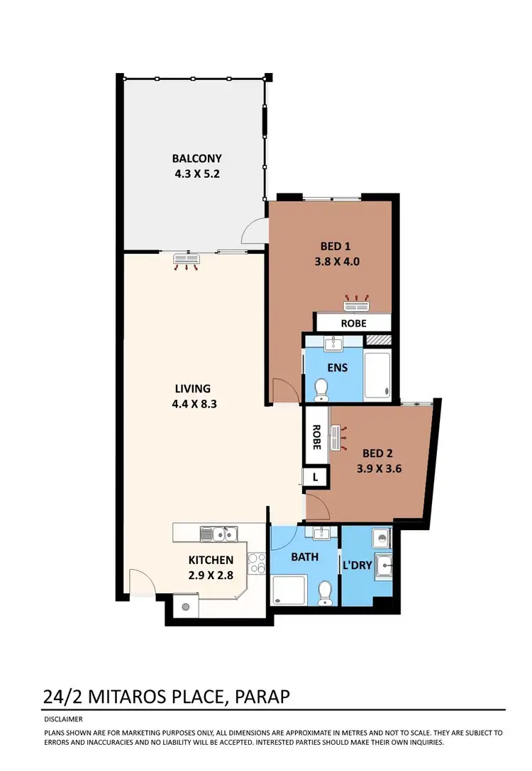 Floorplan of Homely apartment listing, 24/2 Mitaros Place, Parap NT 820
