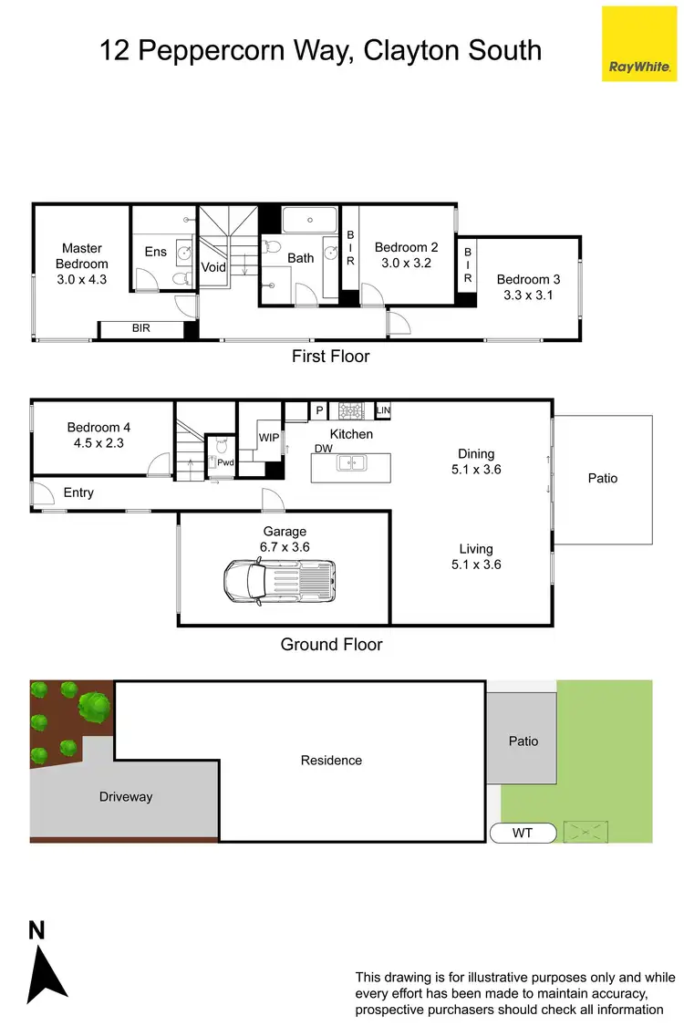 Floorplan of Homely townhouse listing, 12 Peppercorn Way, Clayton South VIC 3169