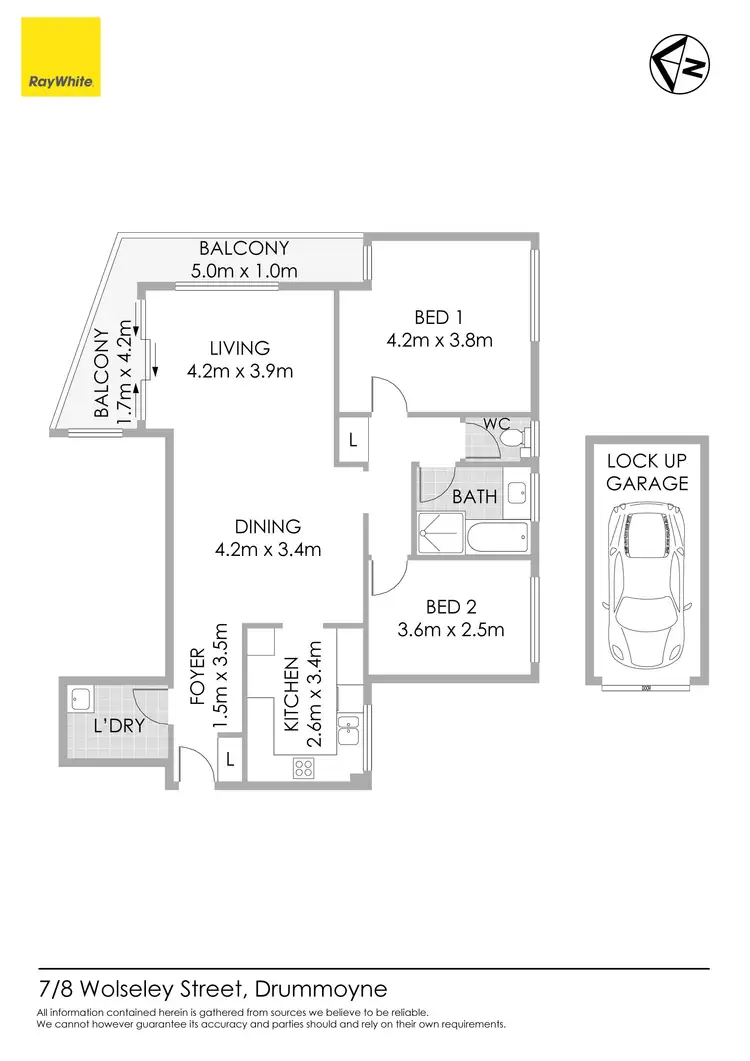 Floorplan of Homely apartment listing, 7/8-10 Wolseley Street, Drummoyne NSW 2047
