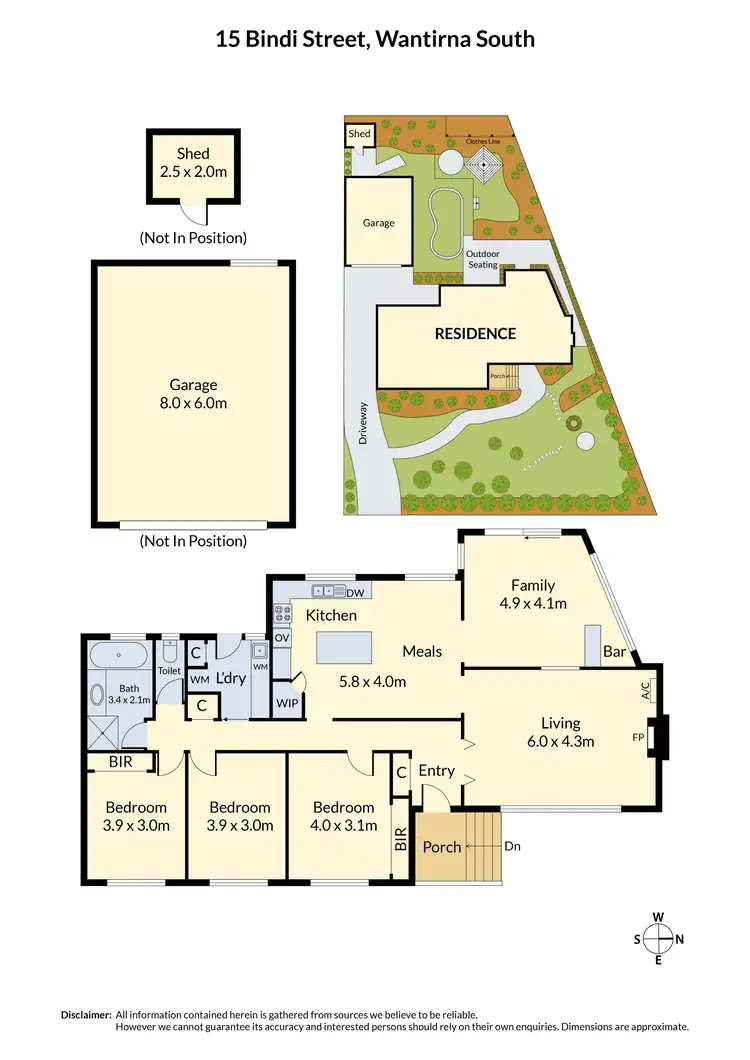Floorplan of Homely house listing, 15 Bindi Street, Wantirna South VIC 3152