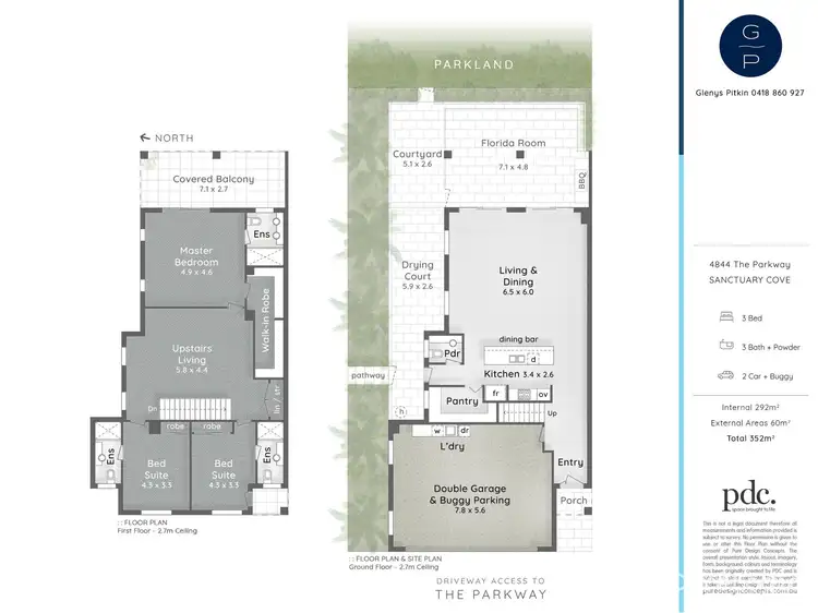 Floorplan of Homely semi-detached listing, 4844 The Parkway, Sanctuary Cove QLD 4212