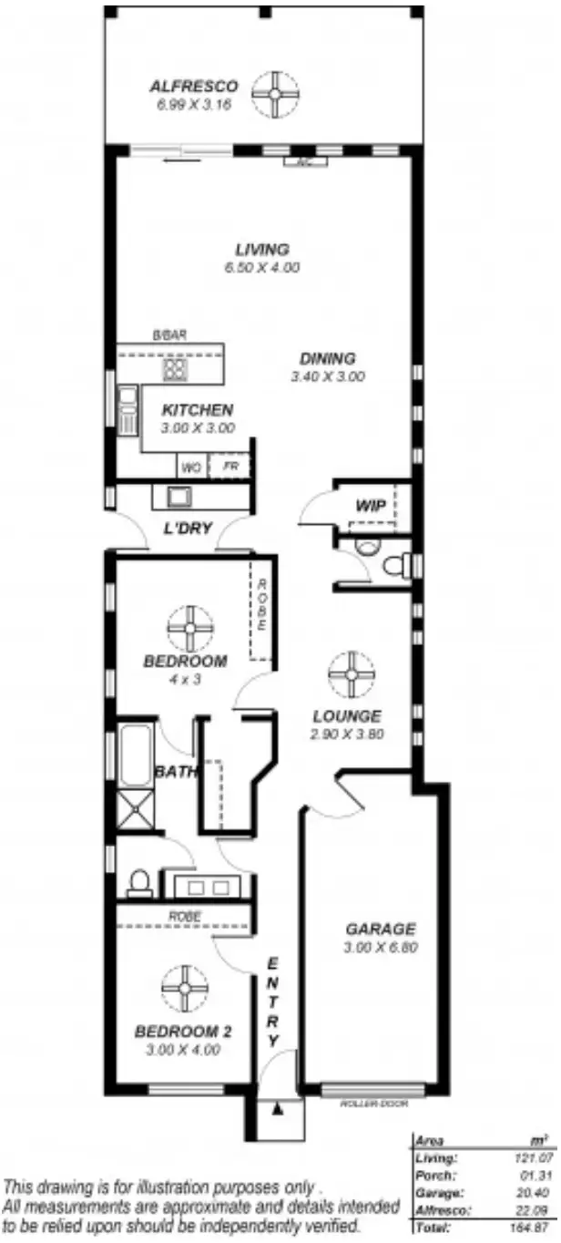 Floorplan of Homely house listing, 6A Louis Crescent, Newton SA 5074