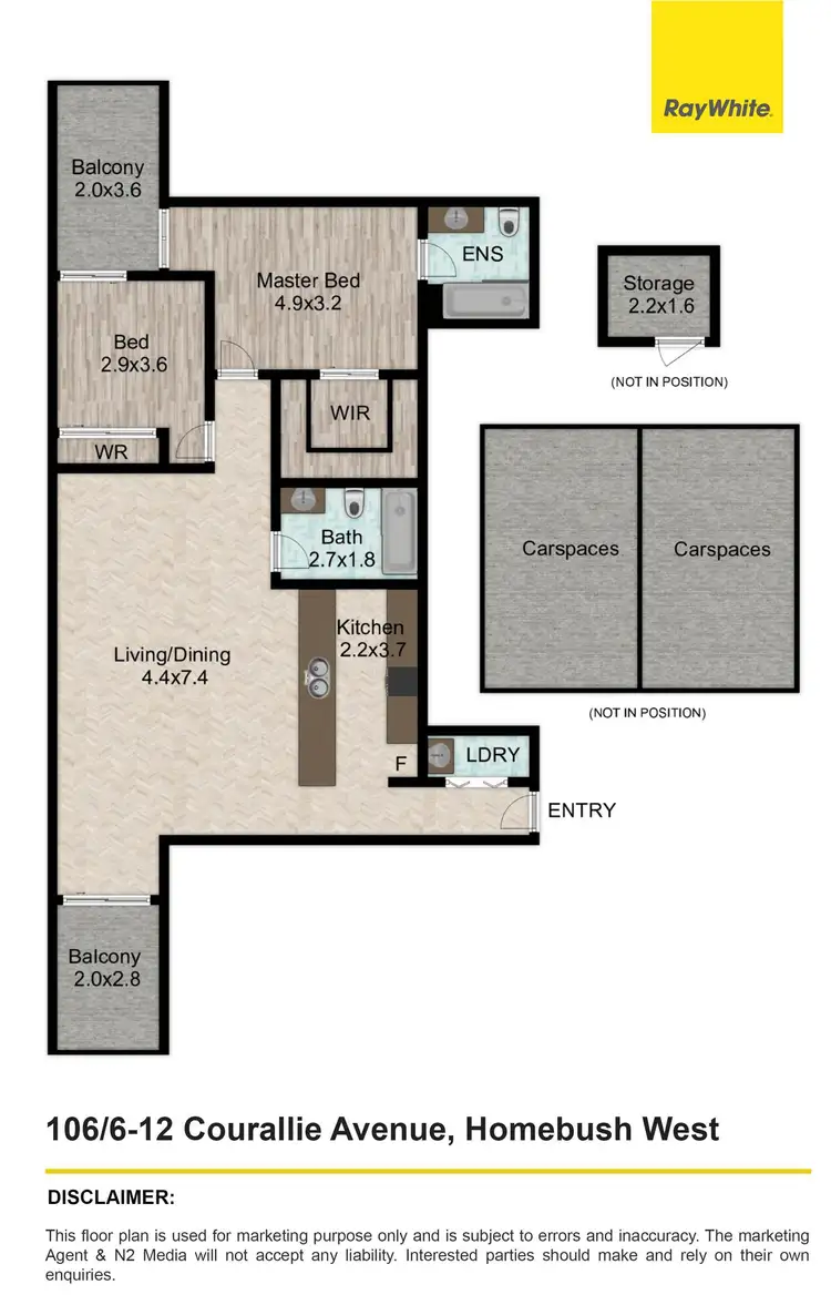 Floorplan of Homely apartment listing, 106/6-12 Courallie Avenue, Homebush West NSW 2140