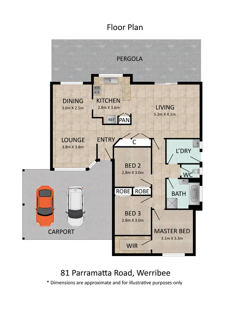 Floorplan of Homely house listing, 81 Parramatta Road, Werribee VIC 3030