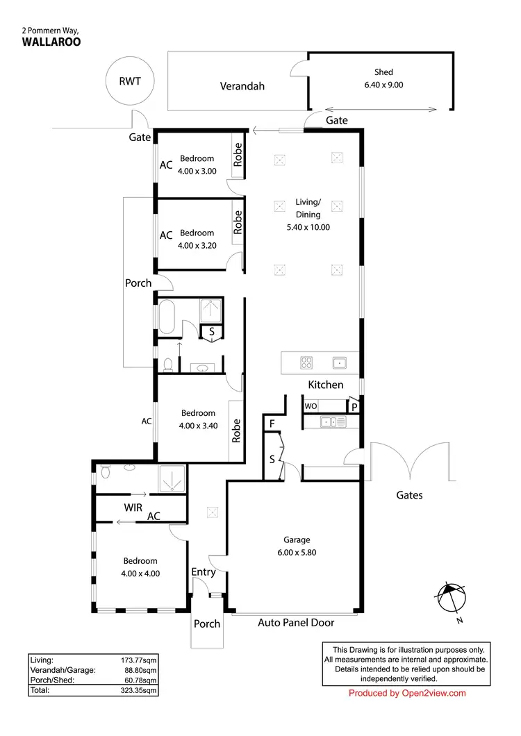 Floorplan of Homely house listing, 2 Pommern Way, Wallaroo SA 5556