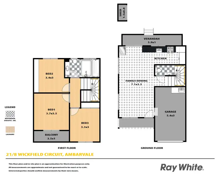Floorplan of Homely house listing, 21/8 Wickfield Circuit, Ambarvale NSW 2560