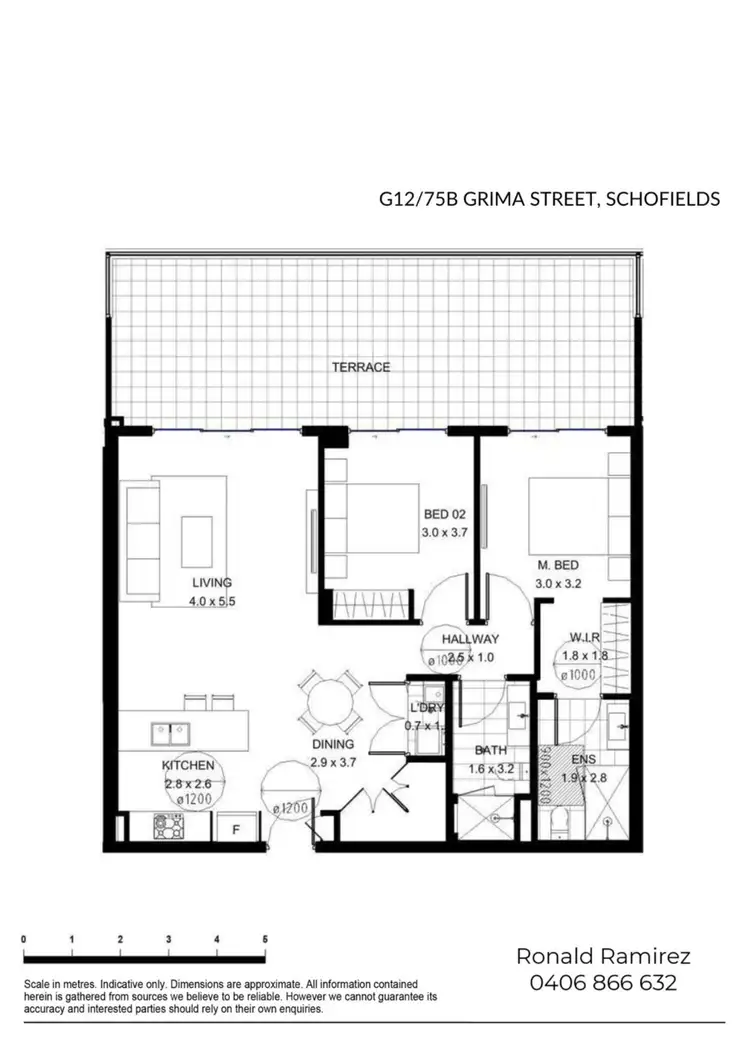 Floorplan of Homely apartment listing, G12/75B Grima Street, Schofields NSW 2762