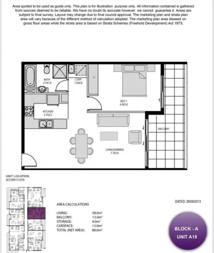 Floorplan of Homely apartment listing, 205/8A Myrtle Street, Prospect NSW 2148