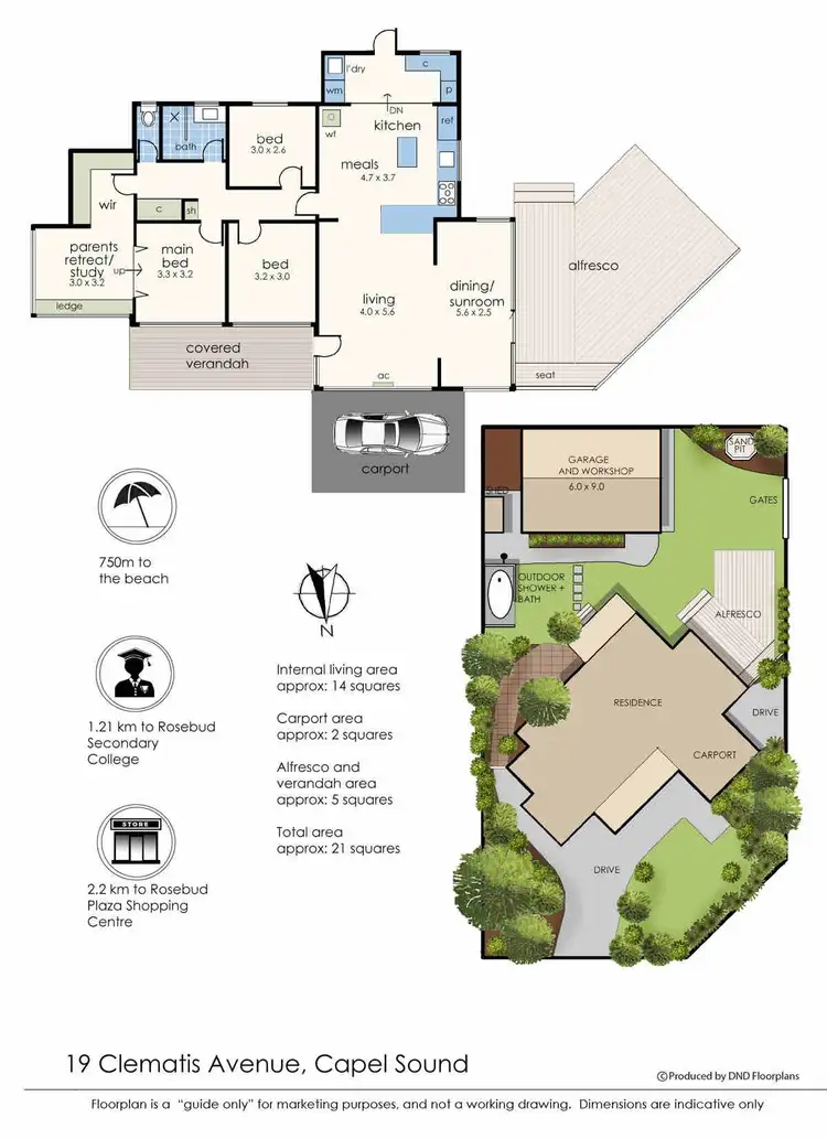 Floorplan of Homely house listing, 19 Clematis Avenue, Capel Sound VIC 3940