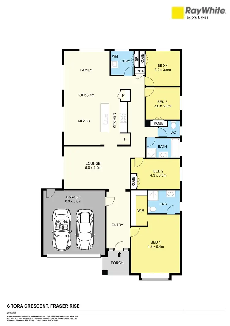 Floorplan of Homely house listing, 6 Tora Crescent, Fraser Rise VIC 3336