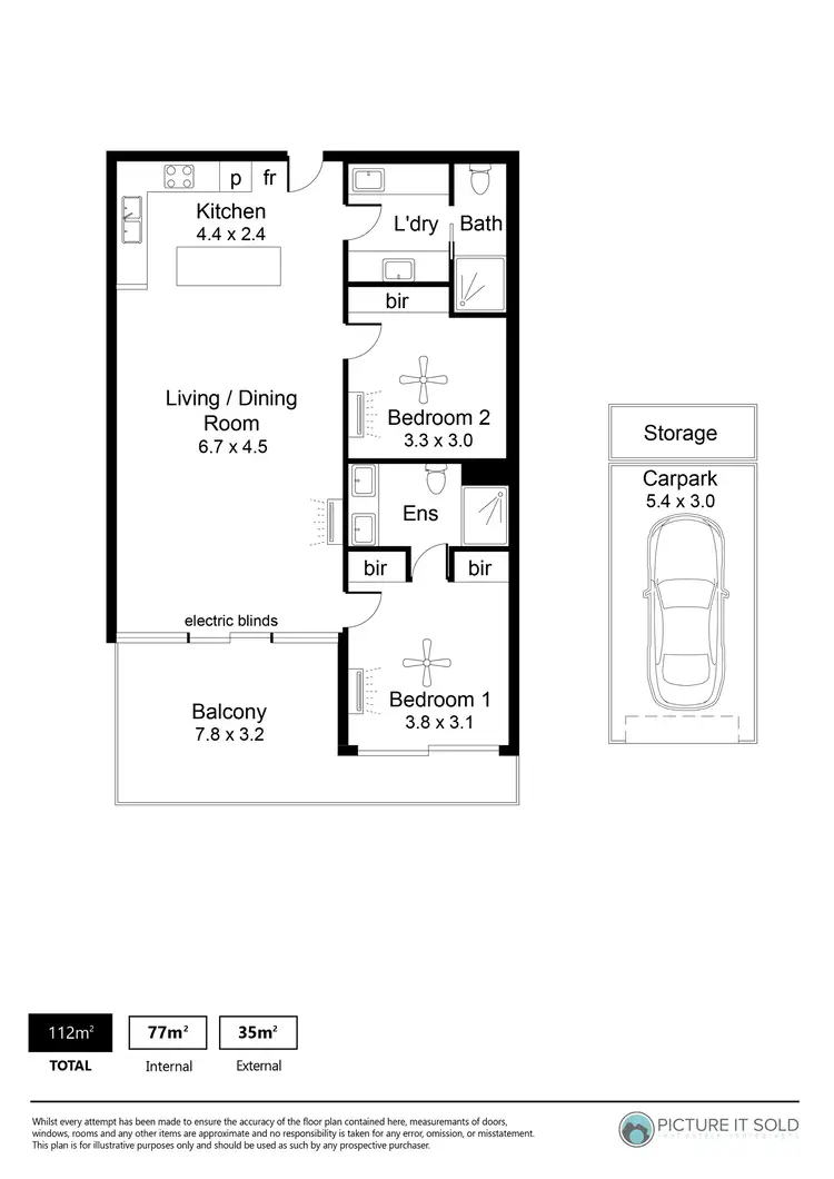 Floorplan of Homely apartment listing, 202/62 South Terrace, Adelaide SA 5000