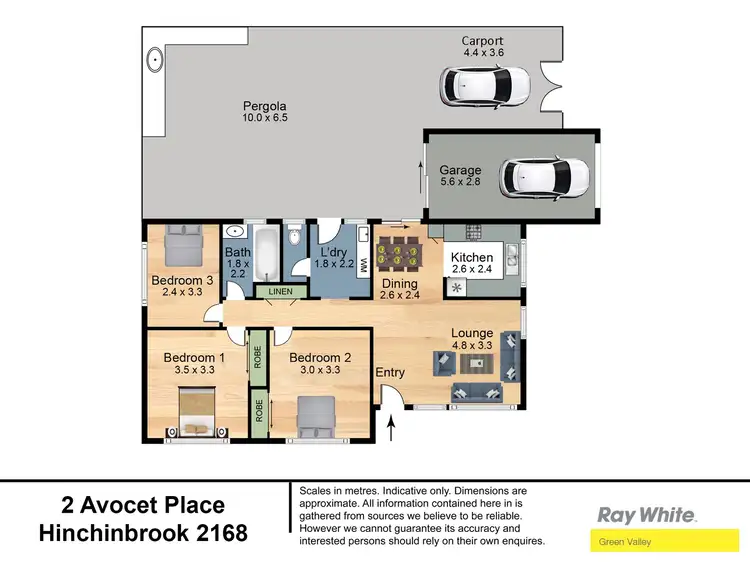 Floorplan of Homely house listing, 2 Avocet Place, Hinchinbrook NSW 2168