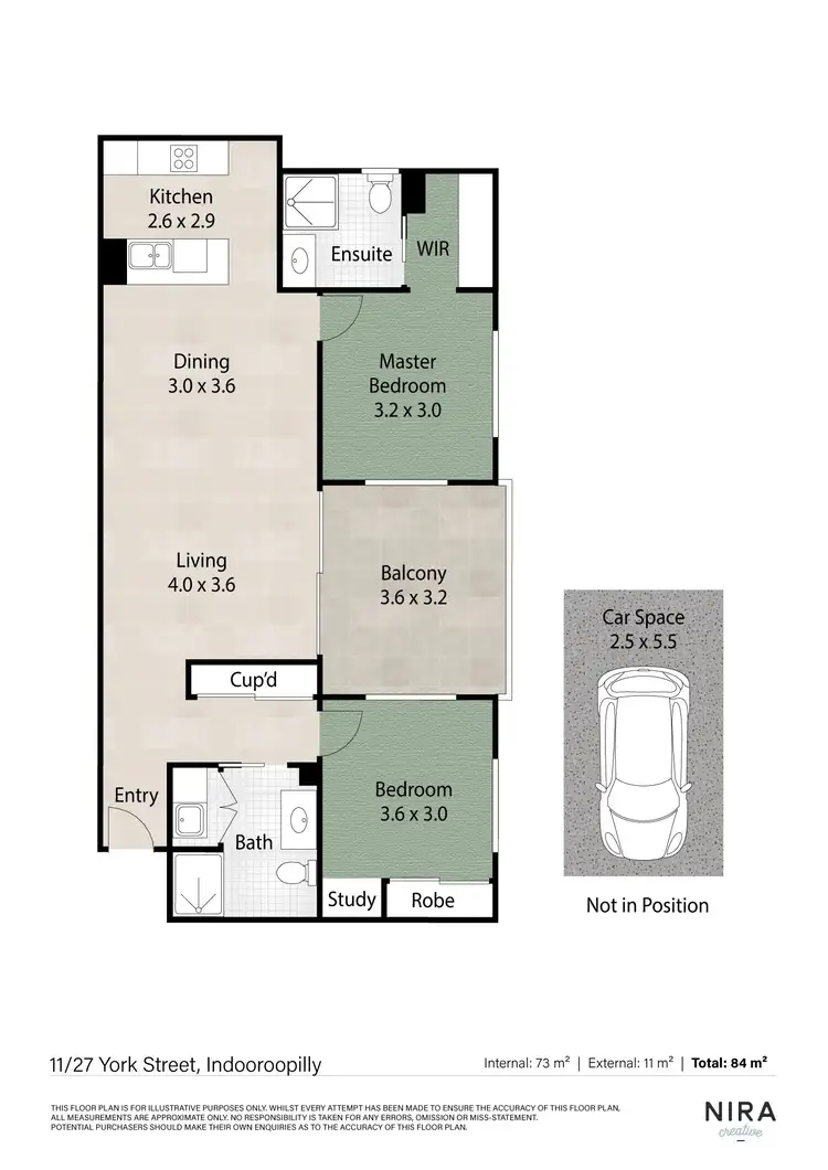 Floorplan of Homely unit listing, 11/27 York Street, Indooroopilly QLD 4068