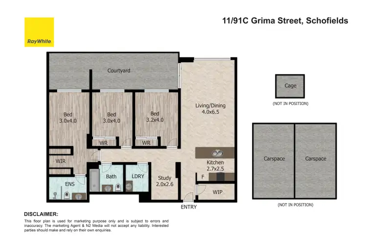 Floorplan of Homely apartment listing, 11/91c Grima Street, Schofields NSW 2762