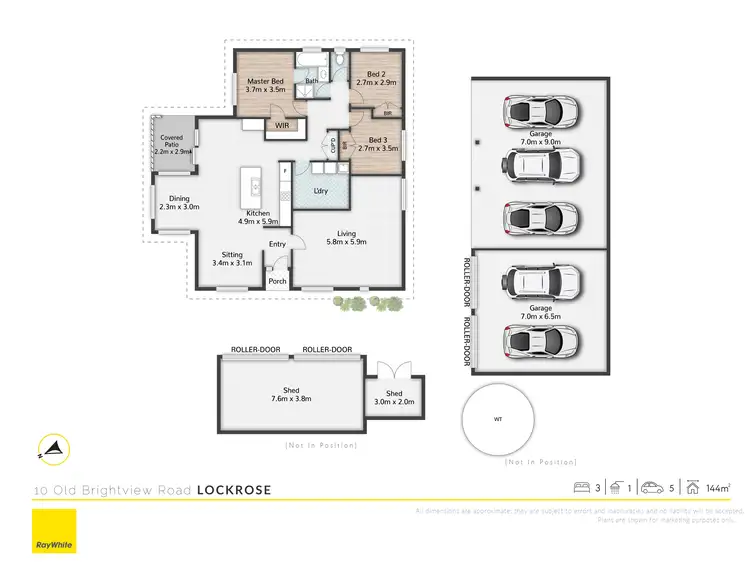 Floorplan of Homely rural property listing, 10 Old Brightview Road, Lockrose QLD 4342