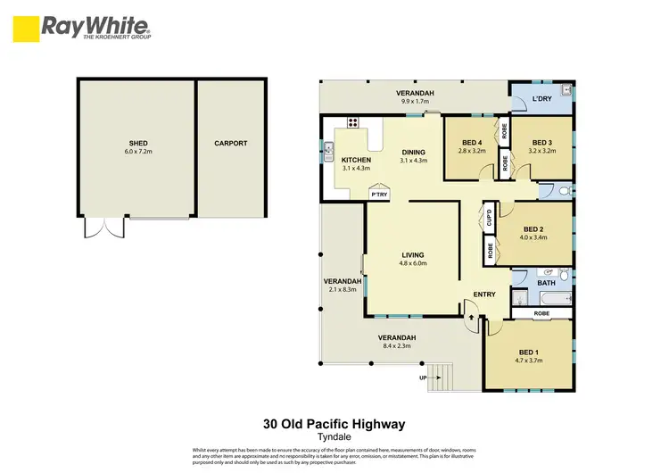 Floorplan of Homely house listing, 30 Old Pacific Highway, Tyndale NSW 2460