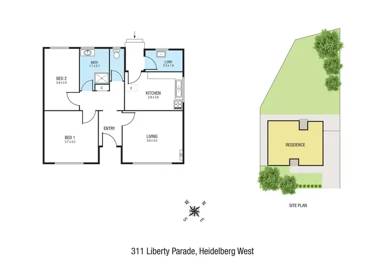 Floorplan of Homely house listing, 311 Liberty Parade, Heidelberg West VIC 3081