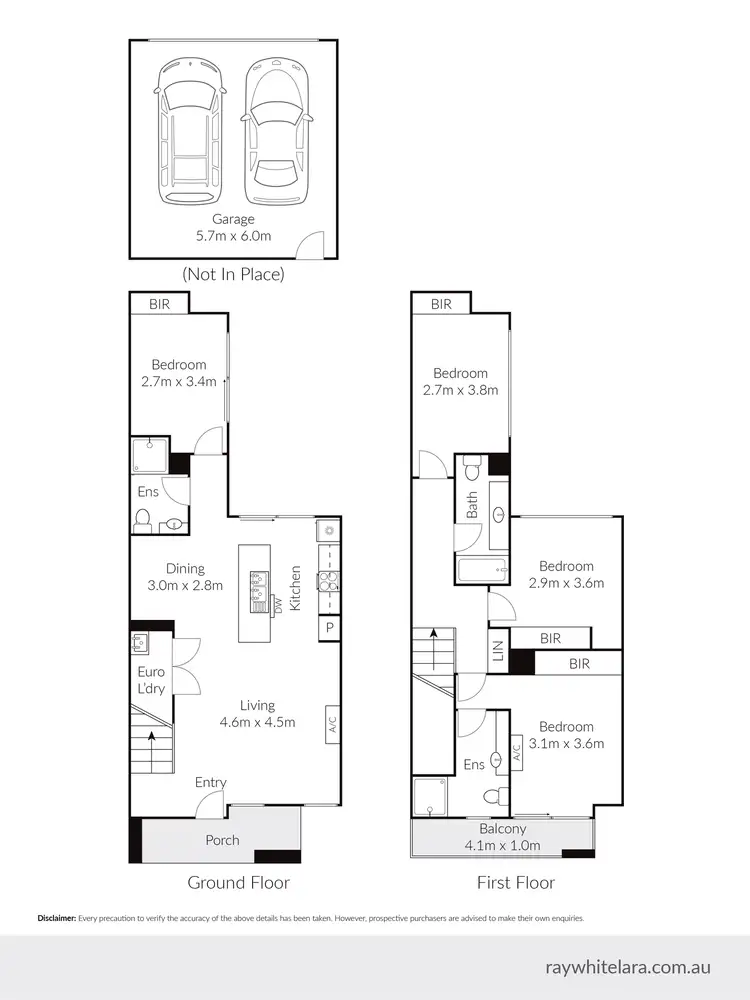 Floorplan of Homely townhouse listing, 11 Bentons Way, Armstrong Creek VIC 3217