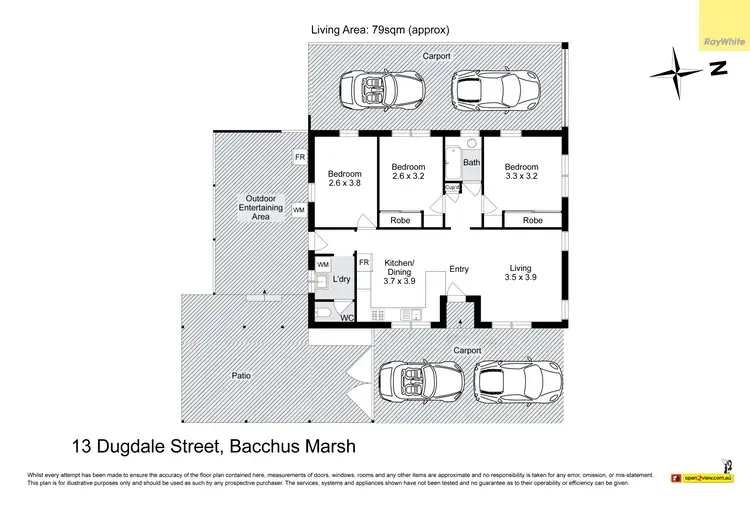 Floorplan of Homely house listing, 13 Dugdale Street, Bacchus Marsh VIC 3340