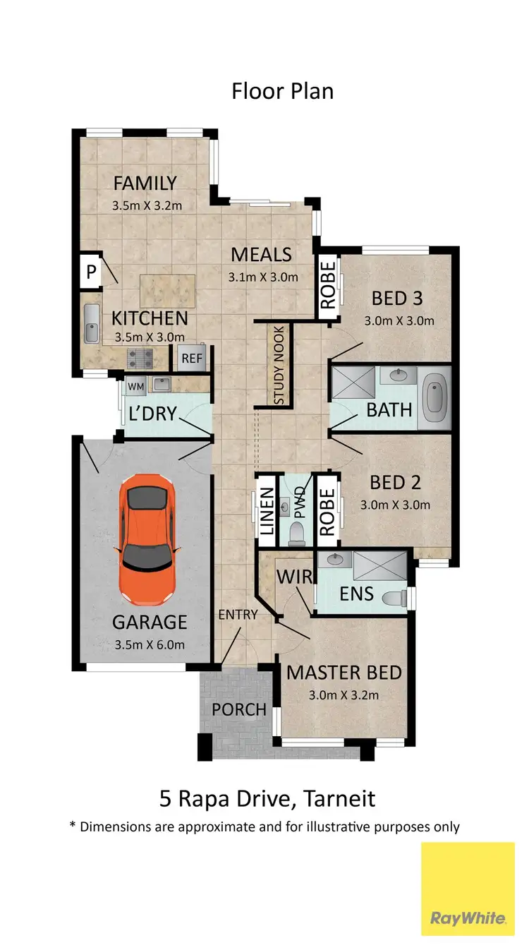 Floorplan of Homely house listing, 5 Rapa Drive, Tarneit VIC 3029