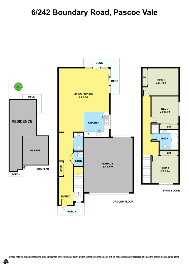 Floorplan of Homely townhouse listing, 6/242 Boundary Road, Pascoe Vale VIC 3044