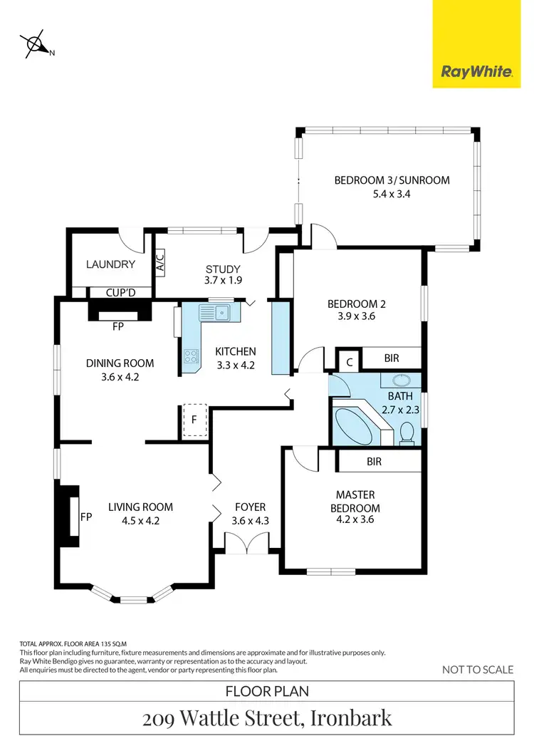 Floorplan of Homely house listing, 209 Wattle Street, Ironbark VIC 3550