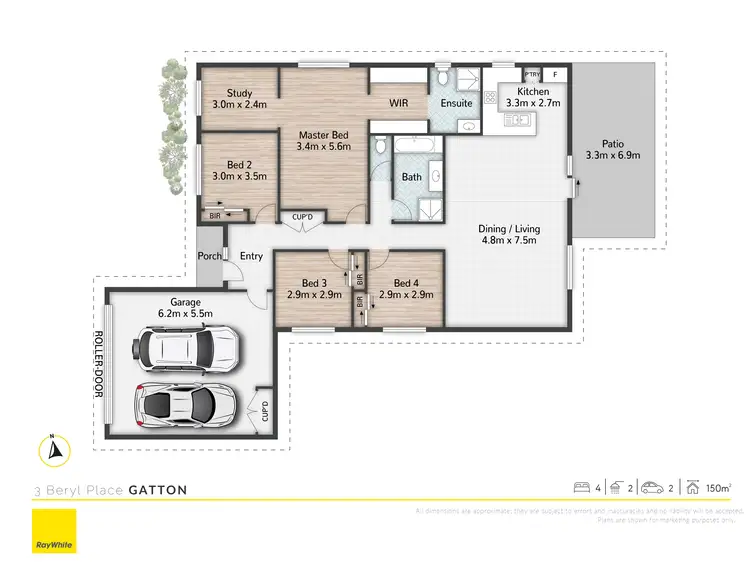 Floorplan of Homely house listing, 3 Beryl Place, Gatton QLD 4343