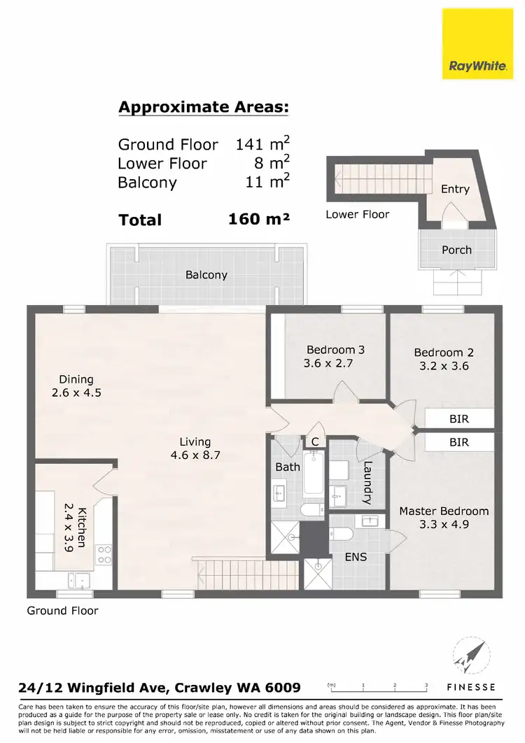 Floorplan of Homely apartment listing, 24/12 Wingfield Avenue, Crawley WA 6009