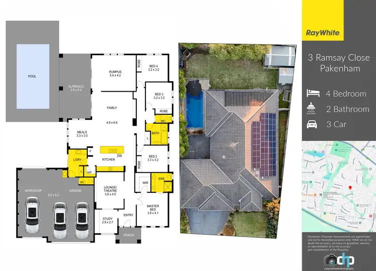 Floorplan of Homely house listing, 3 Ramsay Close, Pakenham VIC 3810