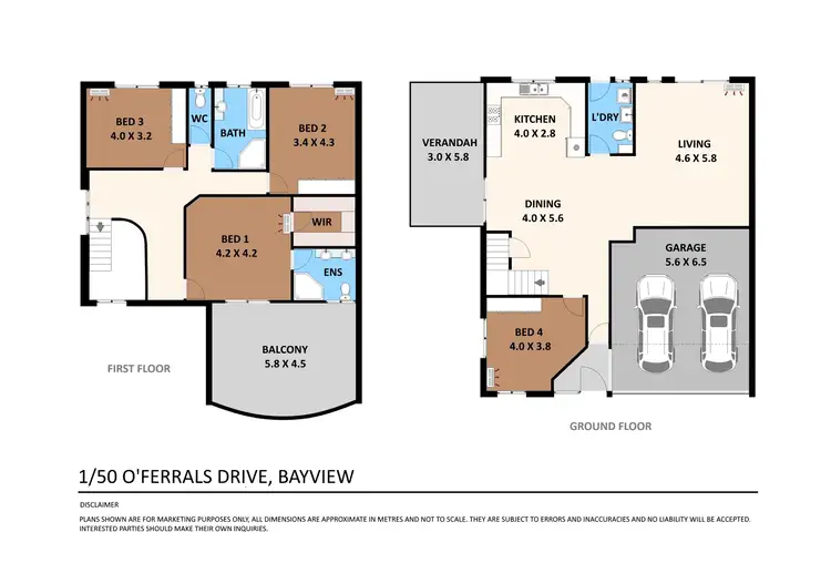 Floorplan of Homely semi-detached listing, 1/50 O'ferrals Road, Bayview NT 820