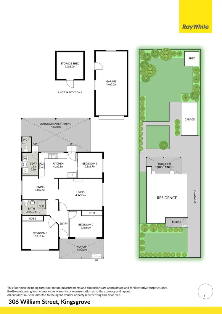 Floorplan of Homely house listing, 306 William Street, Kingsgrove NSW 2208