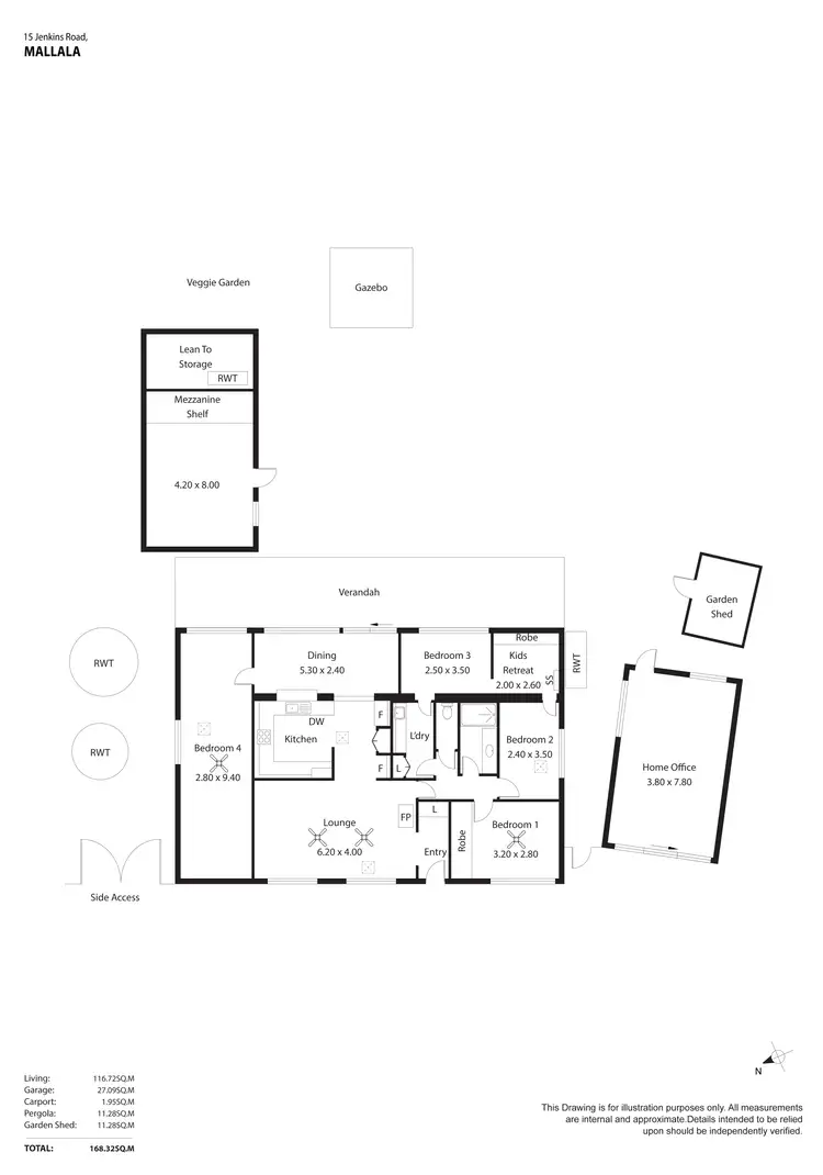 Floorplan of Homely house listing, 15 Jenkin Court, Mallala SA 5502