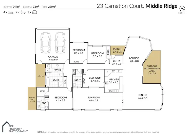 Floorplan of Homely house listing, 23 Carnation Court, Middle Ridge QLD 4350