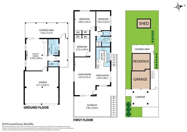 Floorplan of Homely house listing, 33 O'Connell Street, Redcliffe QLD 4020