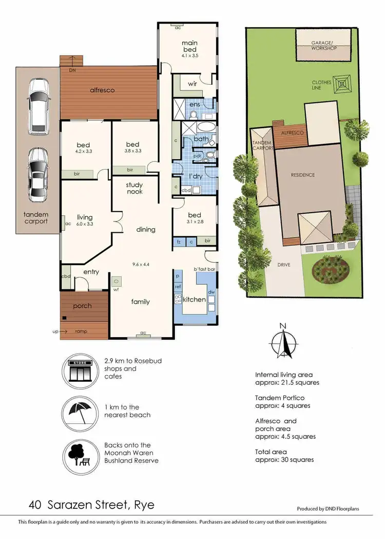 Floorplan of Homely house listing, 40 Sarazen Street, Rye VIC 3941