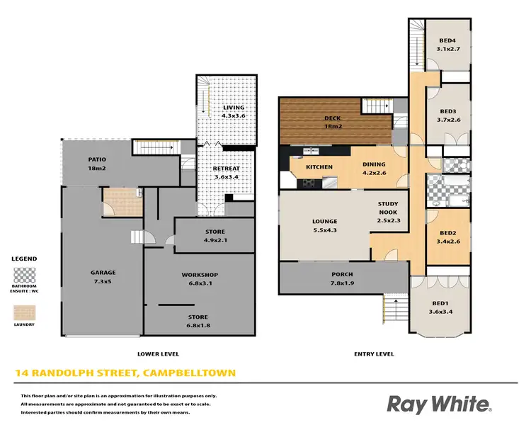 Floorplan of Homely house listing, 14 Randolph Street, Campbelltown NSW 2560