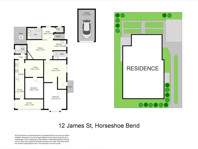 Floorplan of Homely house listing, 12 James Street, Horseshoe Bend NSW 2320