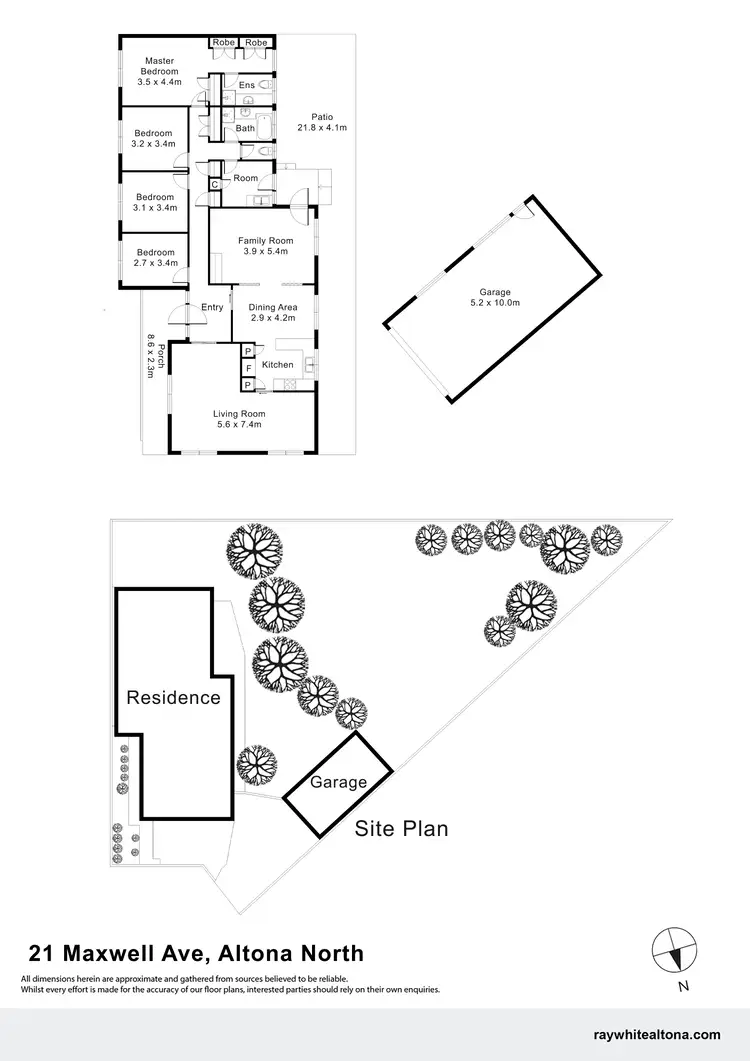 Floorplan of Homely house listing, 21 Maxwell Avenue, Altona North VIC 3025