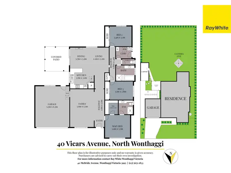 Floorplan of Homely house listing, 40 Vicars Avenue, North Wonthaggi VIC 3995