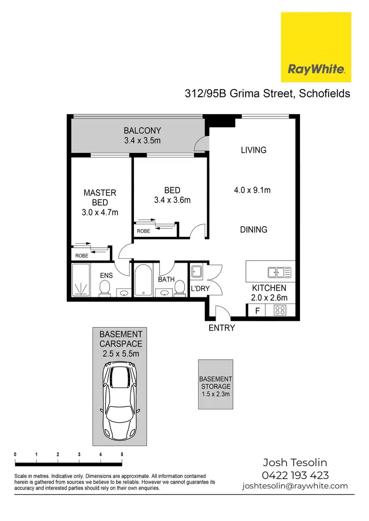 Floorplan of Homely unit listing, 312/95B Grima Street, Schofields NSW 2762