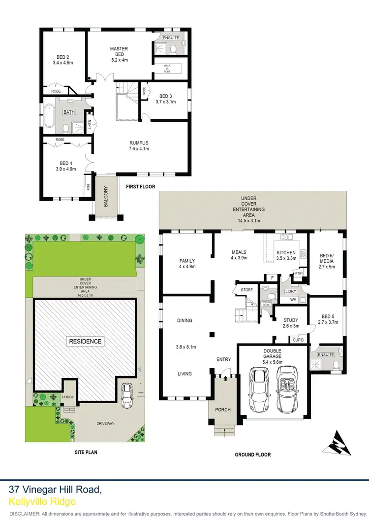 Floorplan of Homely house listing, 37 Vinegar Hill Road, Kellyville Ridge NSW 2155